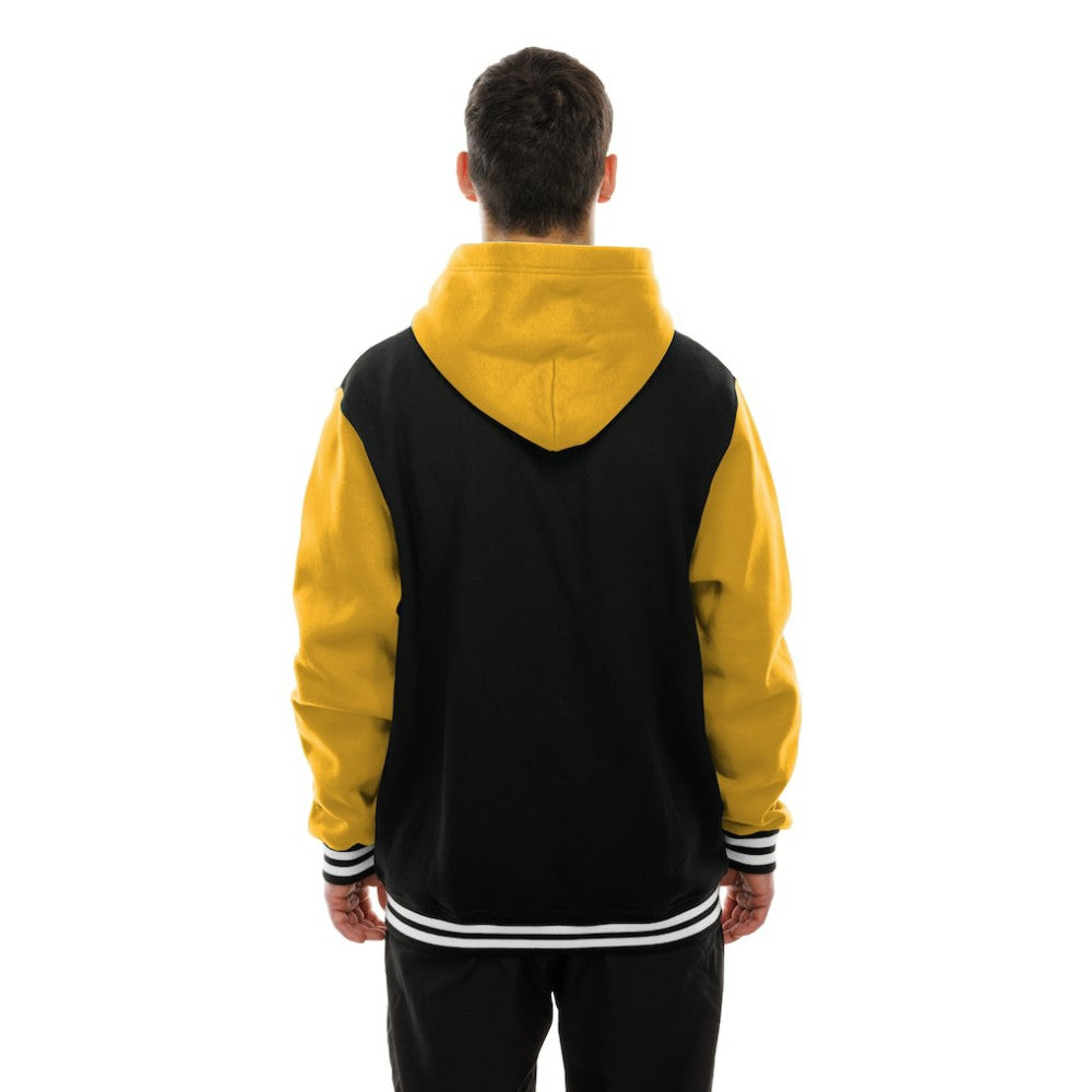 Pittsburgh Penguins New Era Full-Snap Fleece Hoodie Jacket Black/Gold
