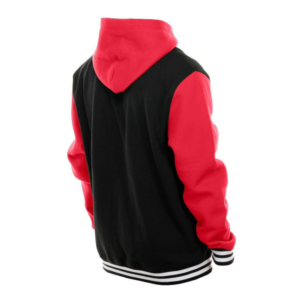 Detroit Red Wings - New Era Full-Snap Fleece Hoodie Jacket Black/Red