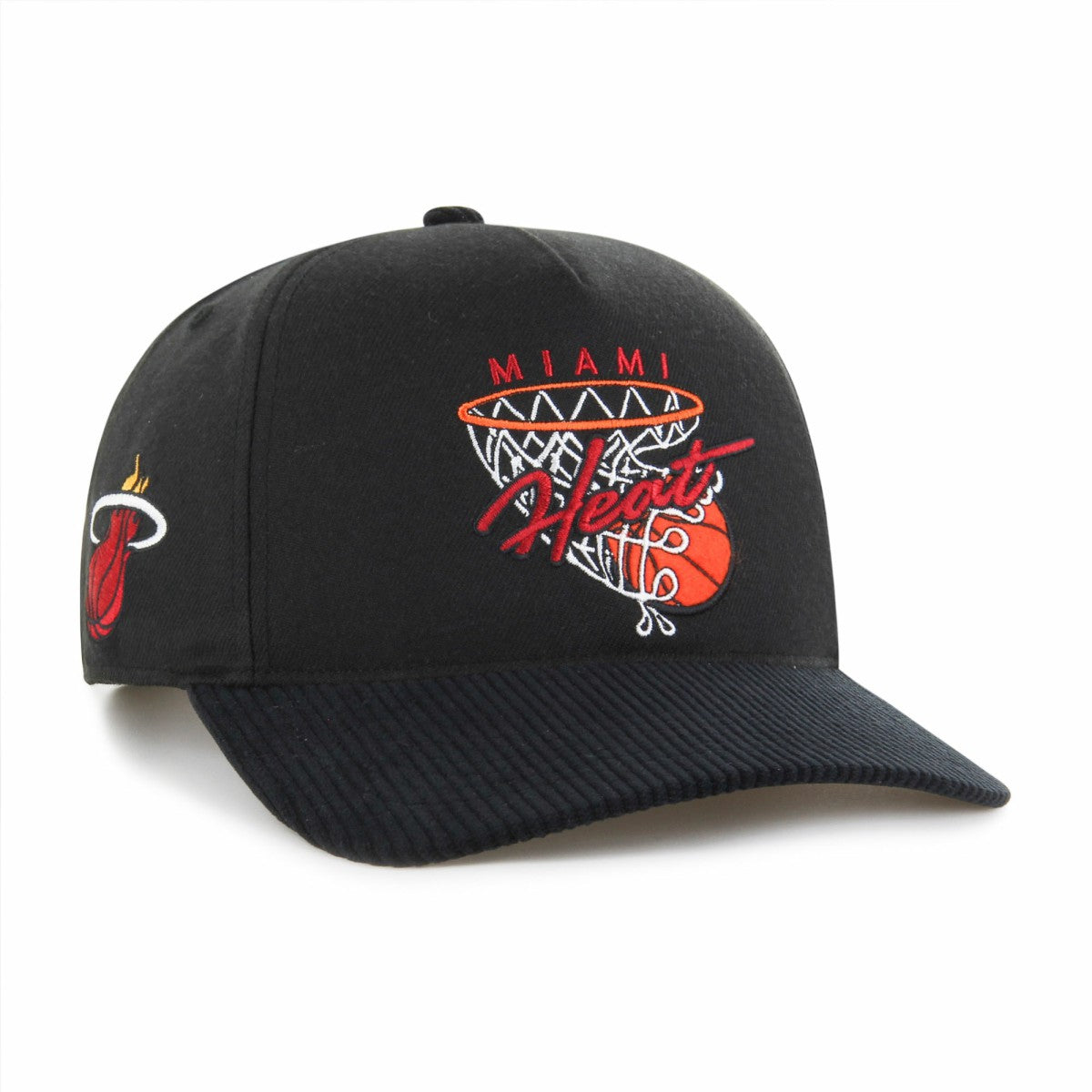 47 brand - Miami Heat '47 Nothing But Net Hitch Adjustable Hat - Black