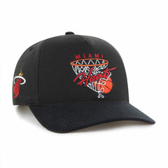 47 brand - Miami Heat '47 Nothing But Net Hitch Adjustable Hat - Black