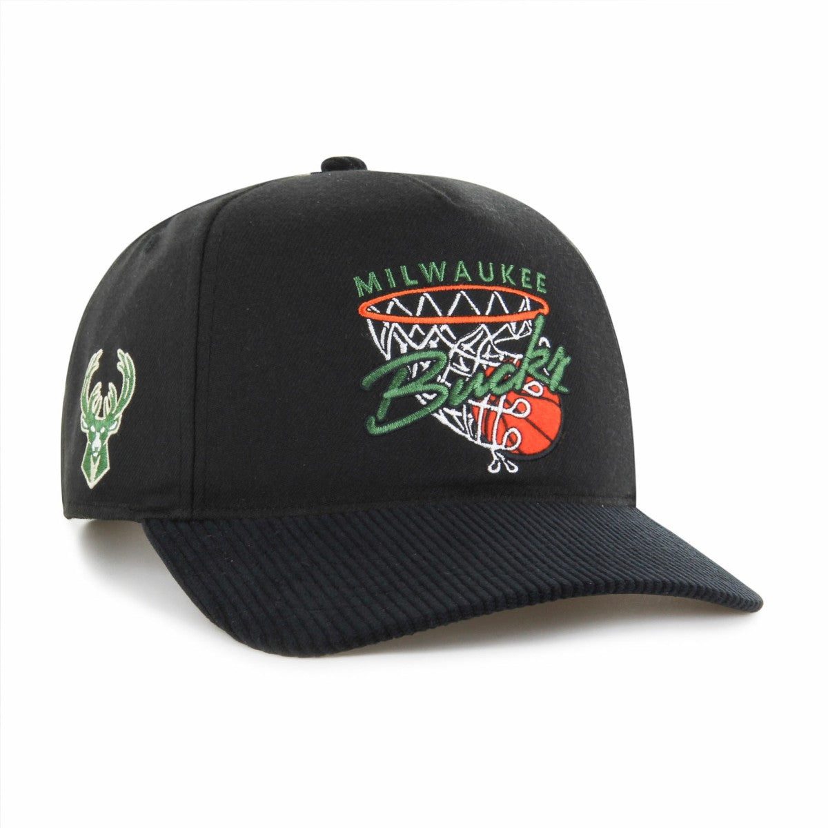 47 brand - Milwaukee Bucks '47 Nothing But Net Hitch Adjustable Hat - Black