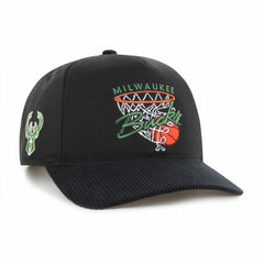 47 brand - Milwaukee Bucks '47 Nothing But Net Hitch Adjustable Hat - Black