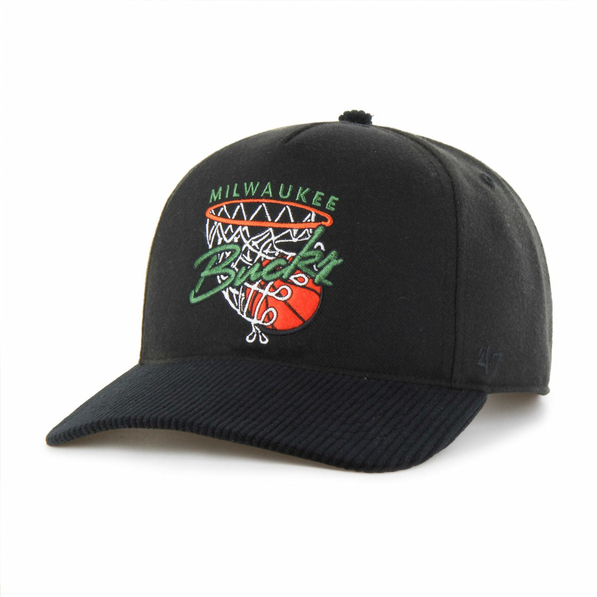 47 brand - Milwaukee Bucks '47 Nothing But Net Hitch Adjustable Hat - Black