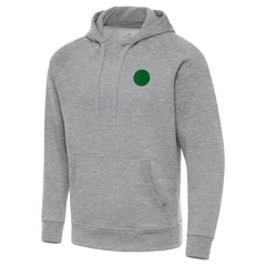 NBA - Golden State Warriors Antigua St. Patrick's Day Victory Raglan Pullover Hoodie - Heather Gray