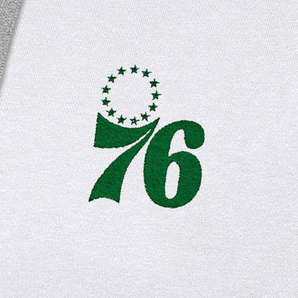 NBA - Philadelphia 76ers Antigua St. Patrick's Day Victory Raglan Pullover Hoodie - White