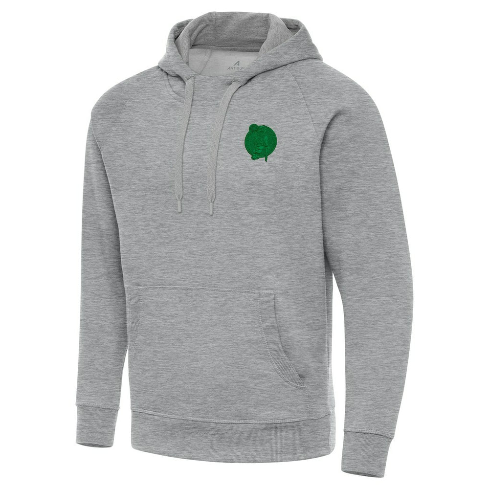 NBA - Boston Celtics Antigua St. Patrick's Day Victory Raglan Pullover Hoodie - Heather Gray