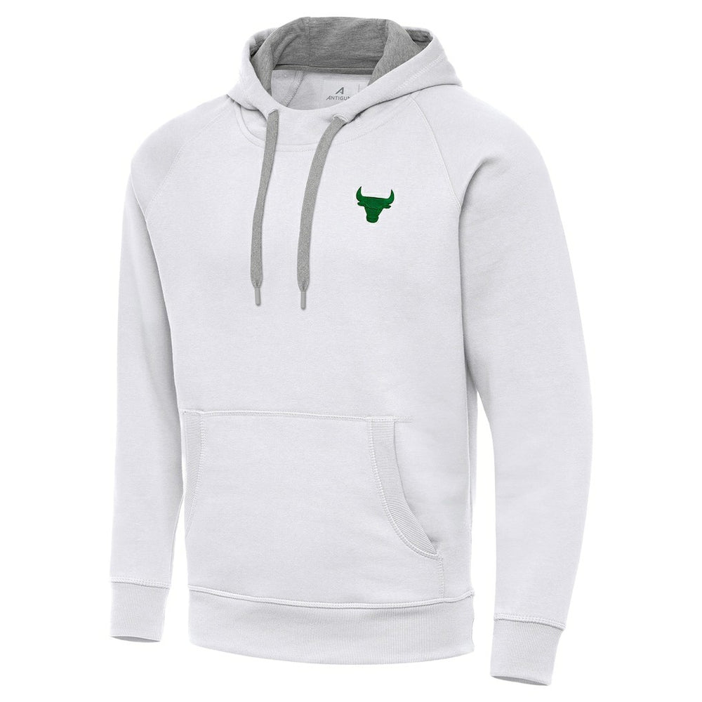NBA - Chicago Bulls Antigua St. Patrick's Day Victory Raglan Pullover Hoodie - White