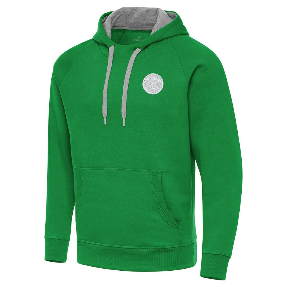 NBA - Denver Nuggets Antigua St. Patrick's Day Victory Raglan Pullover Hoodie - Kelly Green