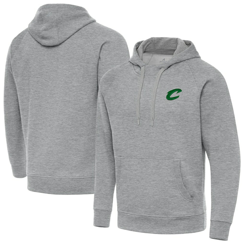 NBA - Cleveland Cavaliers Antigua St. Patrick's Day Victory Raglan Pullover Hoodie - Heather Gray
