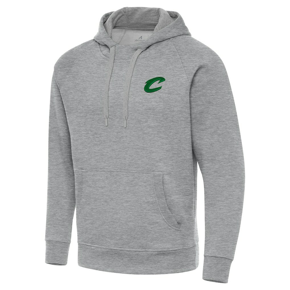 NBA - Cleveland Cavaliers Antigua St. Patrick's Day Victory Raglan Pullover Hoodie - Heather Gray