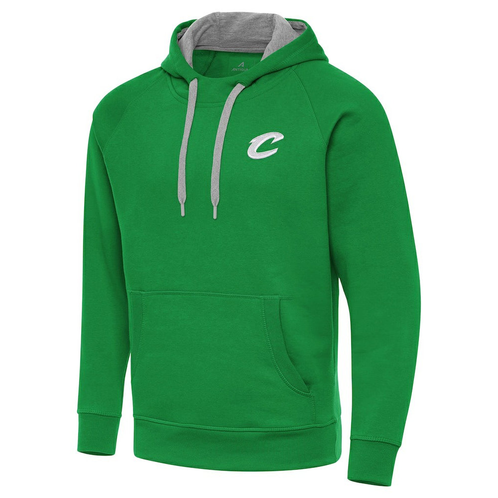 NBA - Cleveland Cavaliers Antigua St. Patrick's Day Victory Raglan Pullover Hoodie - Kelly Green