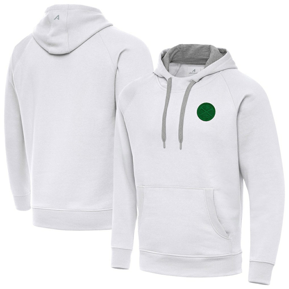 NBA - Denver Nuggets Antigua St. Patrick's Day Victory Raglan Pullover Hoodie - White
