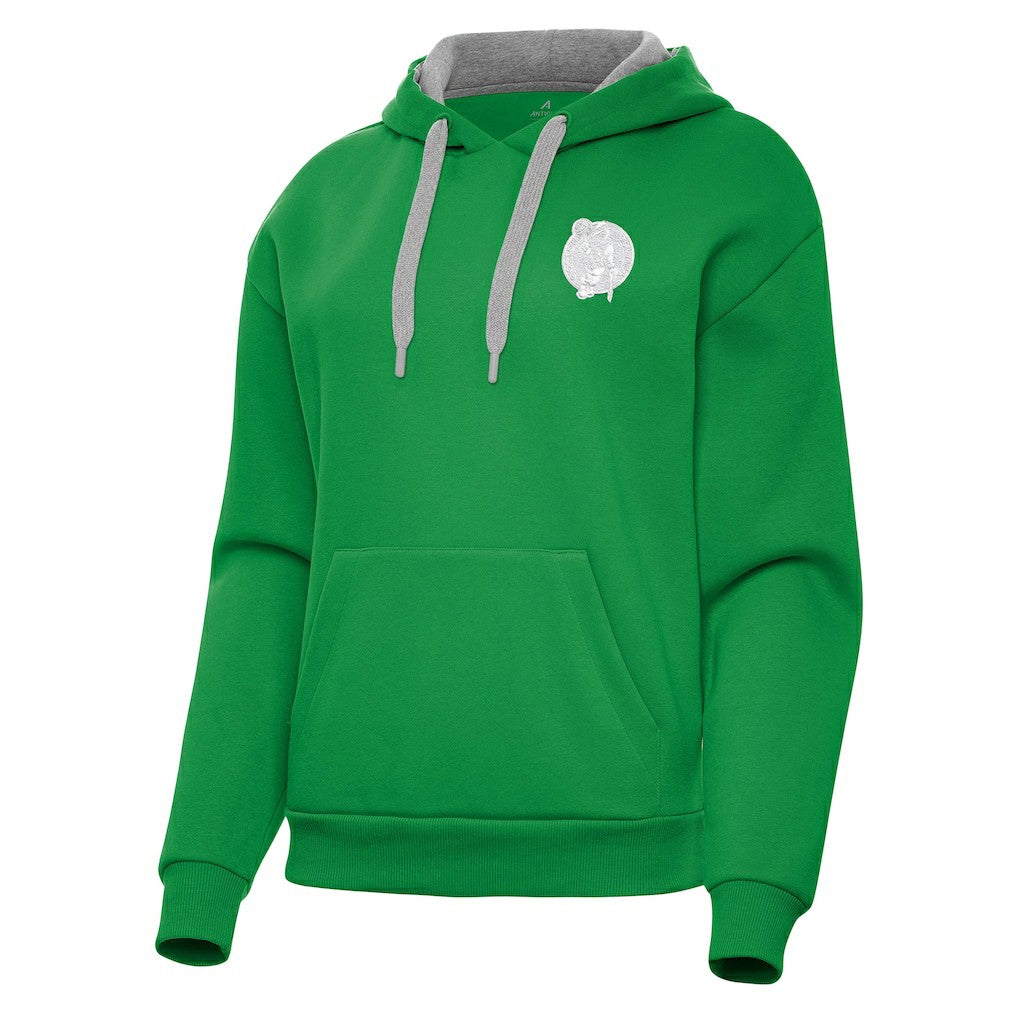 NBA - Boston Celtics Antigua Women's St. Patrick's Day Victory Pullover Hoodie - Kelly Green