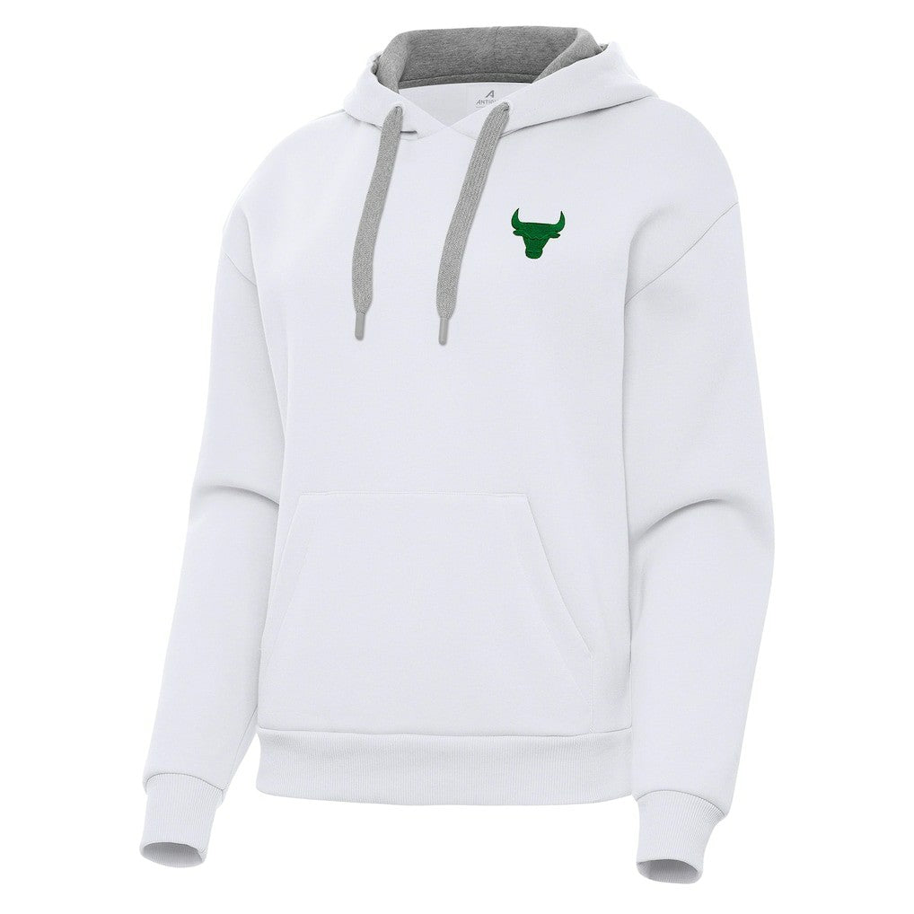 NBA - Chicago Bulls Antigua Women's St. Patrick's Day Victory Pullover Hoodie - White