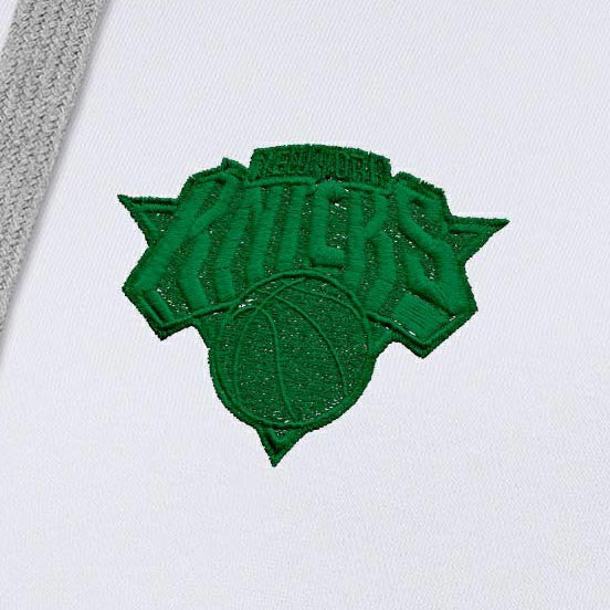 NBA - New York Knicks Antigua Women's St. Patrick's Day Victory Pullover Hoodie - White