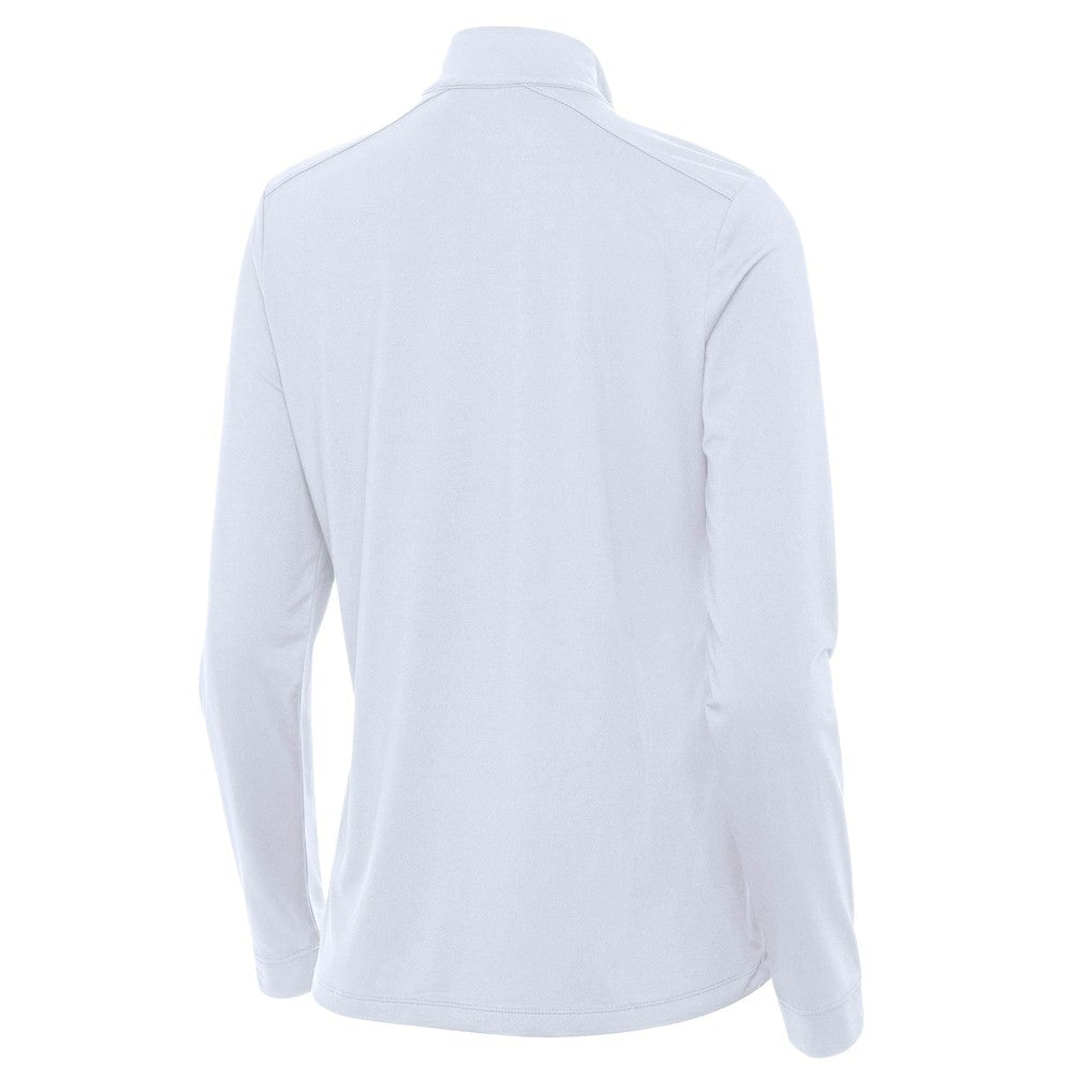 NBA - Cleveland Cavaliers Antigua Women's St. Patrick's Day Intent Quarter-Zip Top - White