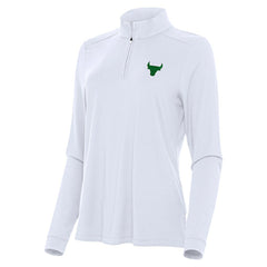 NBA - Chicago Bulls Antigua Women's St. Patrick's Day Intent Quarter-Zip Top - White
