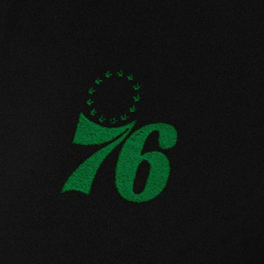 NBA - Philadelphia 76ers Antigua Women's St. Patrick's Day Intent Quarter-Zip Top - Black
