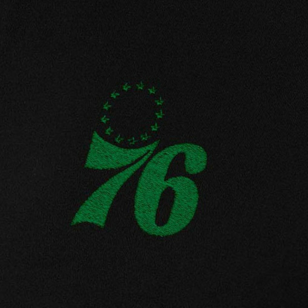 NBA - Philadelphia 76ers Antigua Women's St. Patrick's Day Intent Quarter-Zip Top - Black
