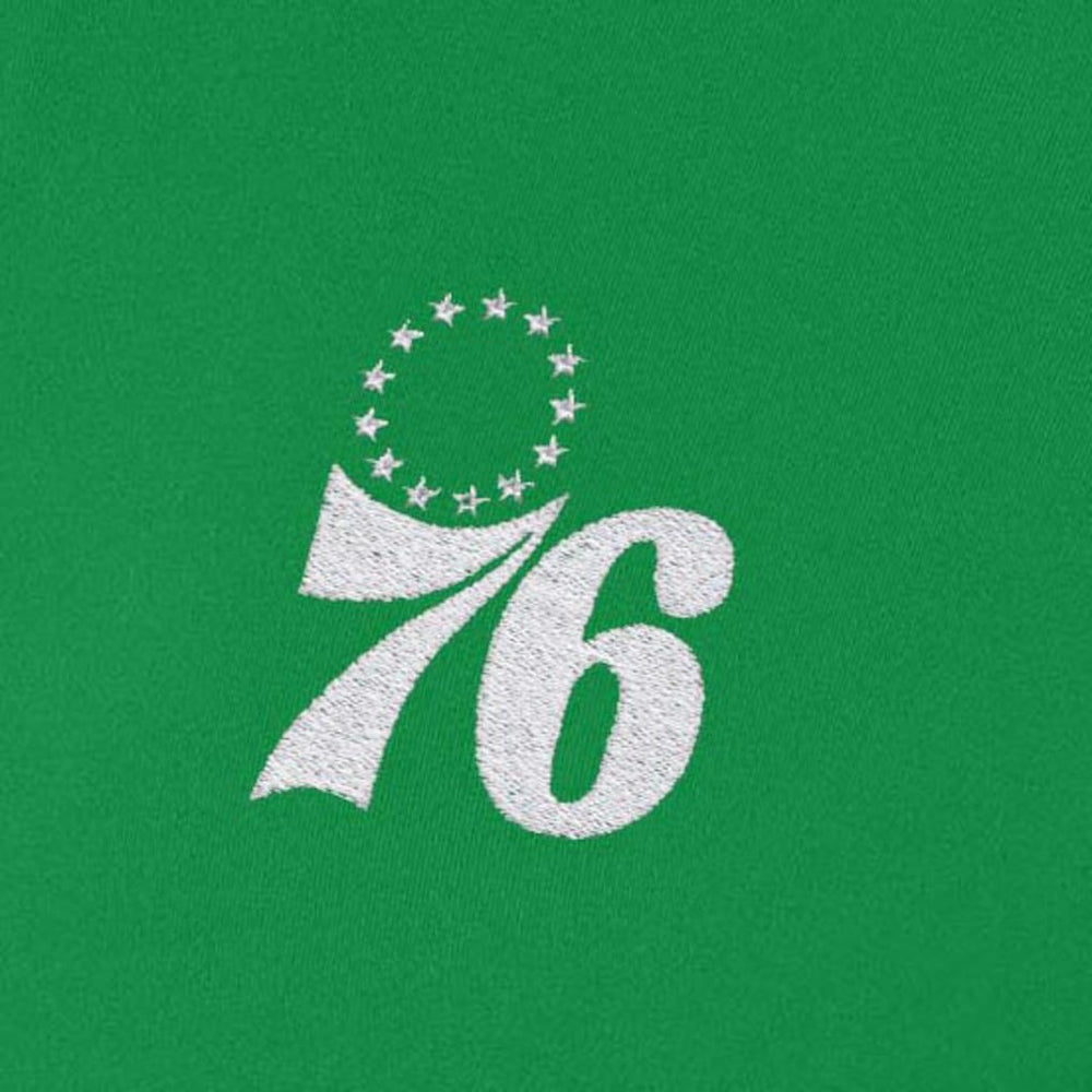 NBA - Philadelphia 76ers Antigua Women's St. Patrick's Day Intent Quarter-Zip Top - Kelly Green