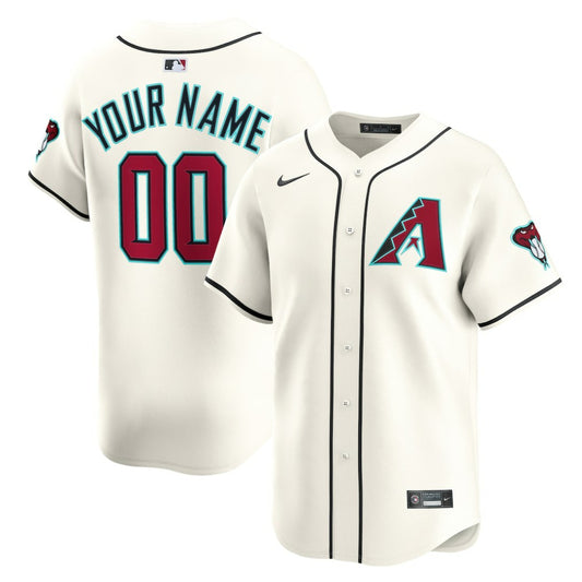 Arizona Diamondbacks Nike Home Limited Custom Jersey - Cream | MLB Jerseys