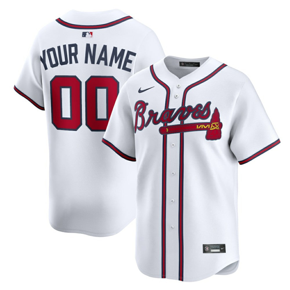 Atlanta Braves Nike Home Limited Custom Jersey Lifestyle