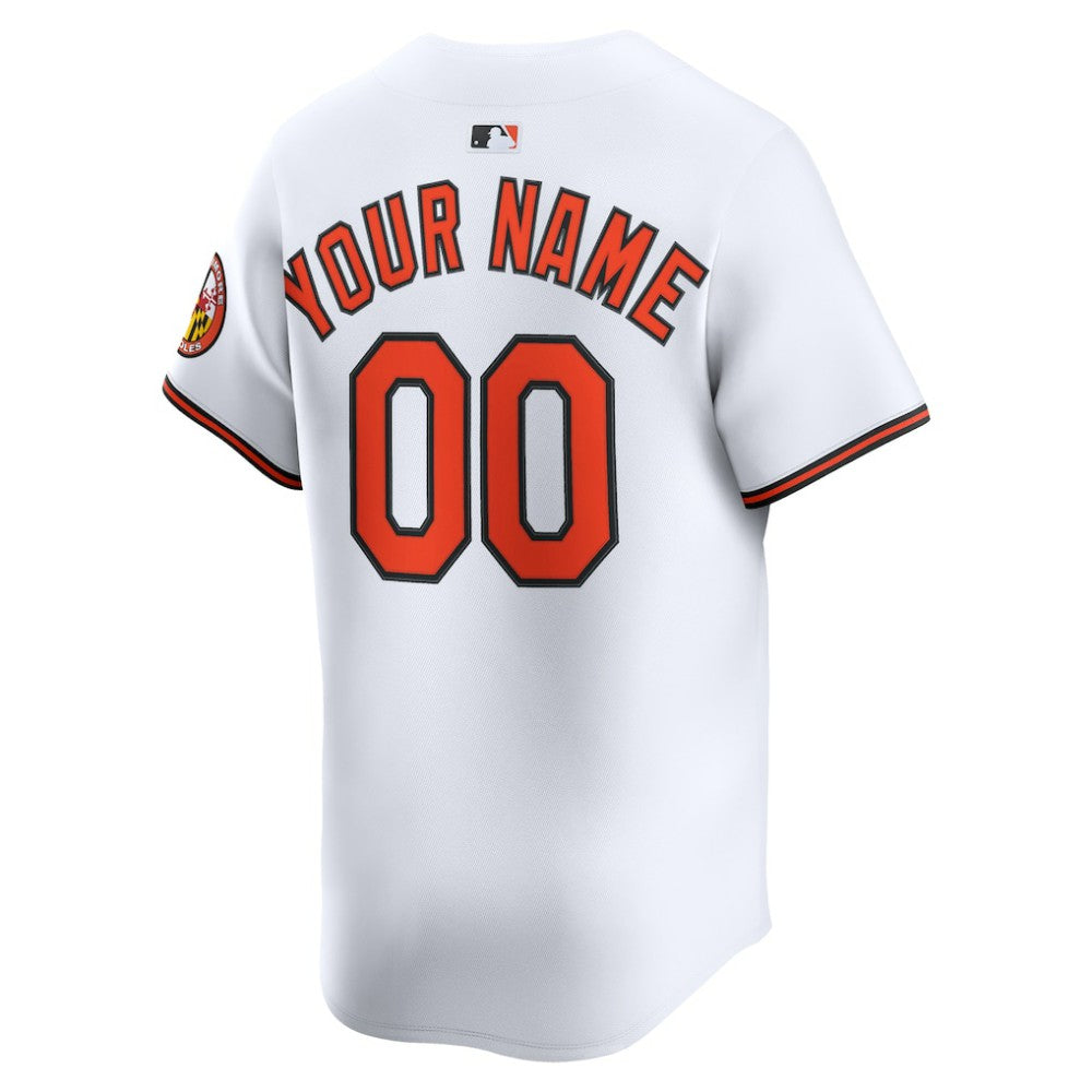 Baltimore Orioles Nike Home Limited Custom Jersey - White | MLB Jerseys