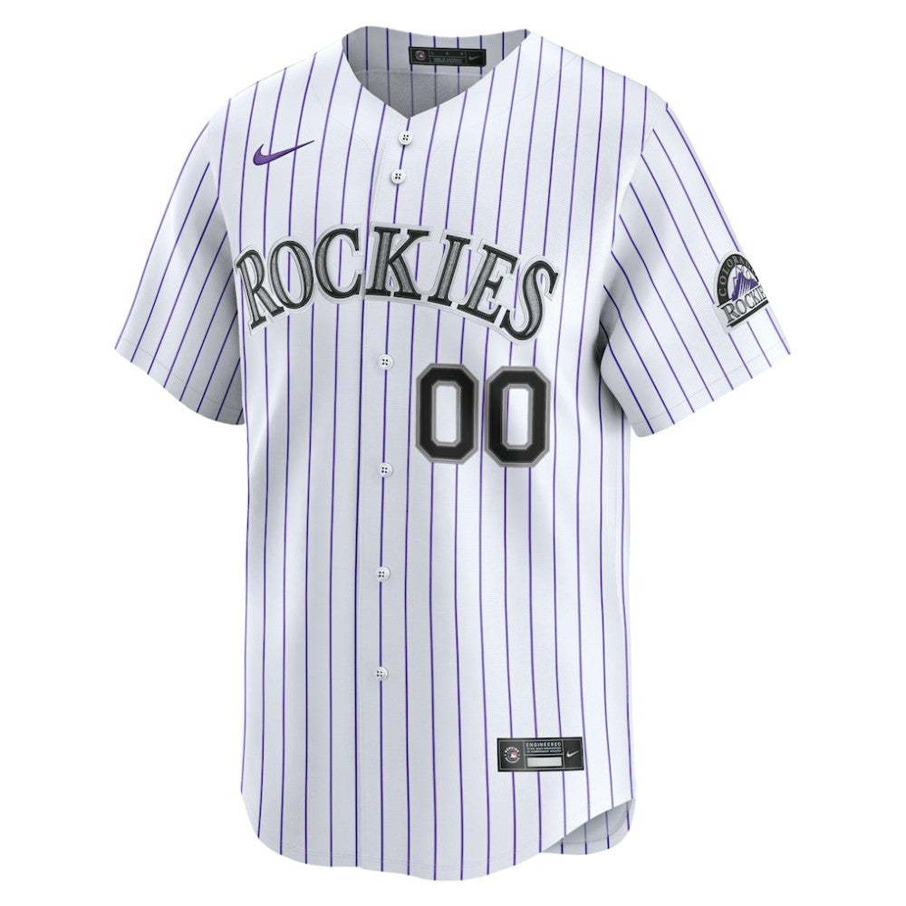 Colorado Rockies Nike Home Limited Custom Jersey - White | MLB Jerseys