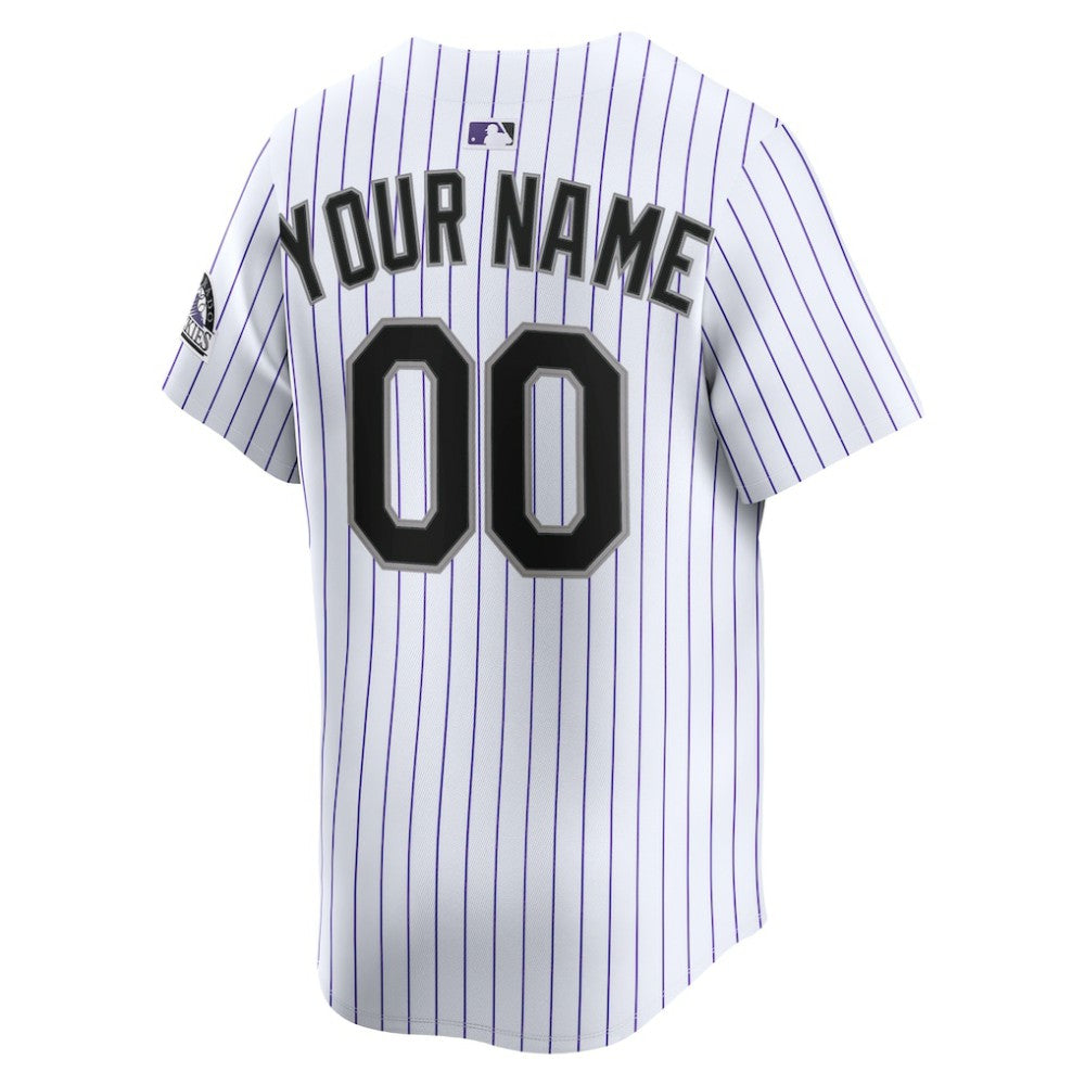 Colorado Rockies Nike Home Limited Custom Jersey - White | MLB Jerseys
