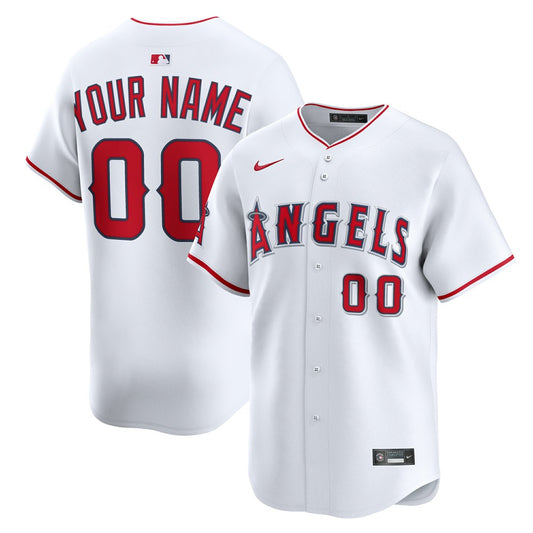 Los Angeles Angels Nike Home Limited Custom Jersey - White | MLB Jerseys