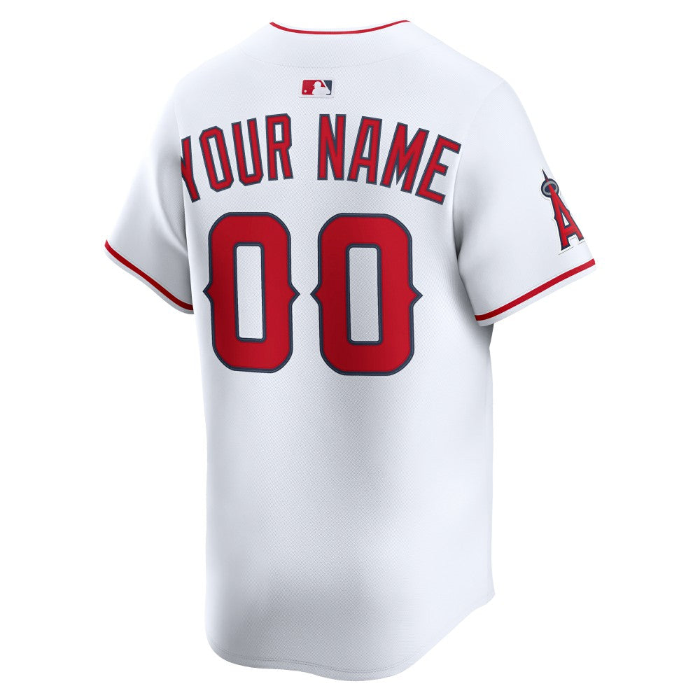 Los Angeles Angels Nike Home Limited Custom Jersey - White | MLB Jerseys