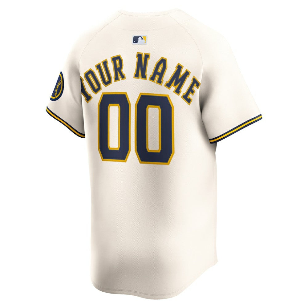 Milwaukee Brewers Nike Home Limited Custom Jersey Near Me