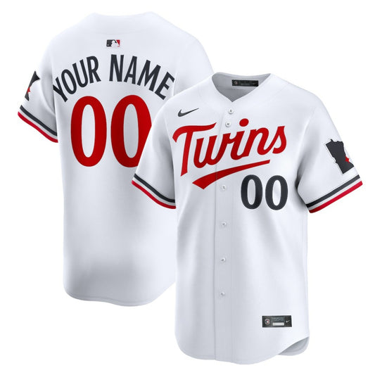 Minnesota Twins Nike Home Limited Custom Jersey - White | MLB Jerseys