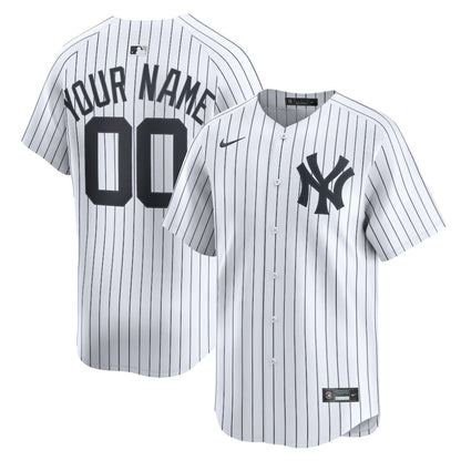 New York Yankees Nike Home Limited Custom Jersey - White | MLB Jerseys