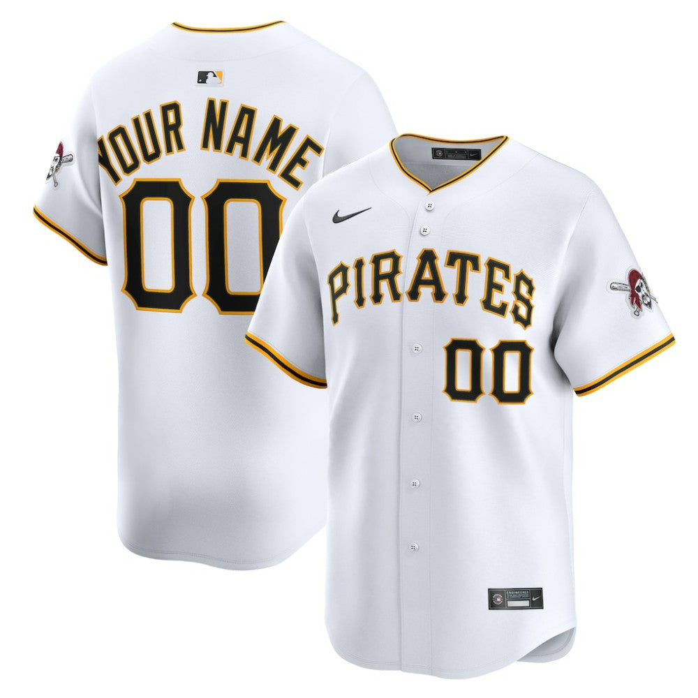 Pittsburgh Pirates Nike Home Limited Custom Jersey Sale