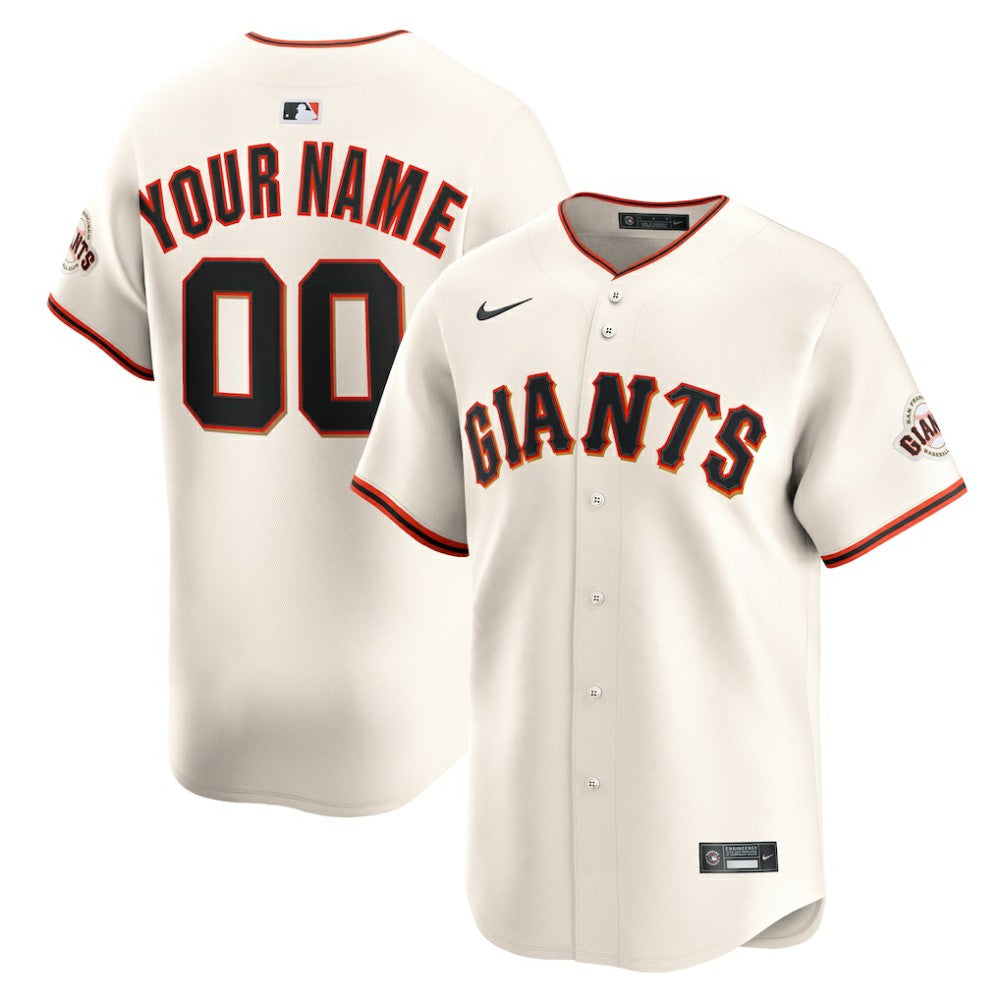 San Francisco Giants Nike Home Limited Custom Jersey On Sale