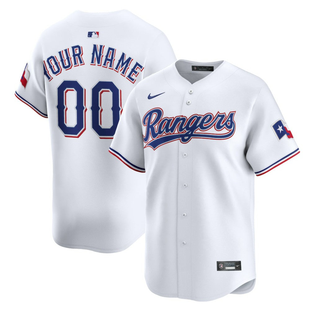 Texas Rangers Nike Home Limited Custom Jersey Lifestyle