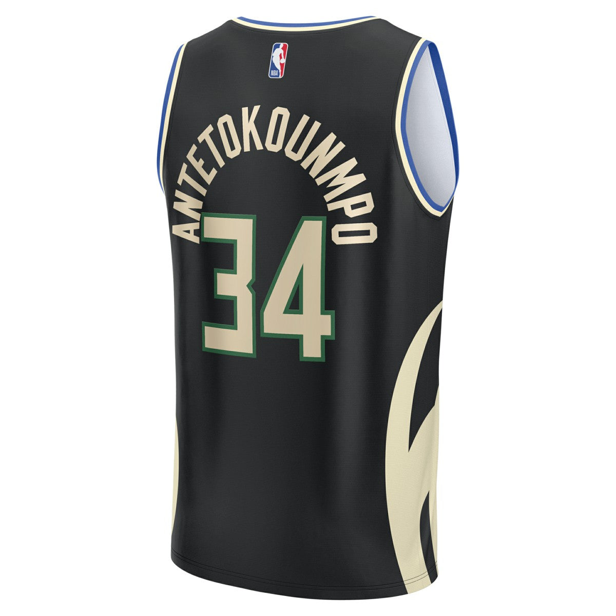Fanatics - Giannis Antetokounmpo Milwaukee Bucks Fast Break Replica Player Jersey - Statement Edition - Black