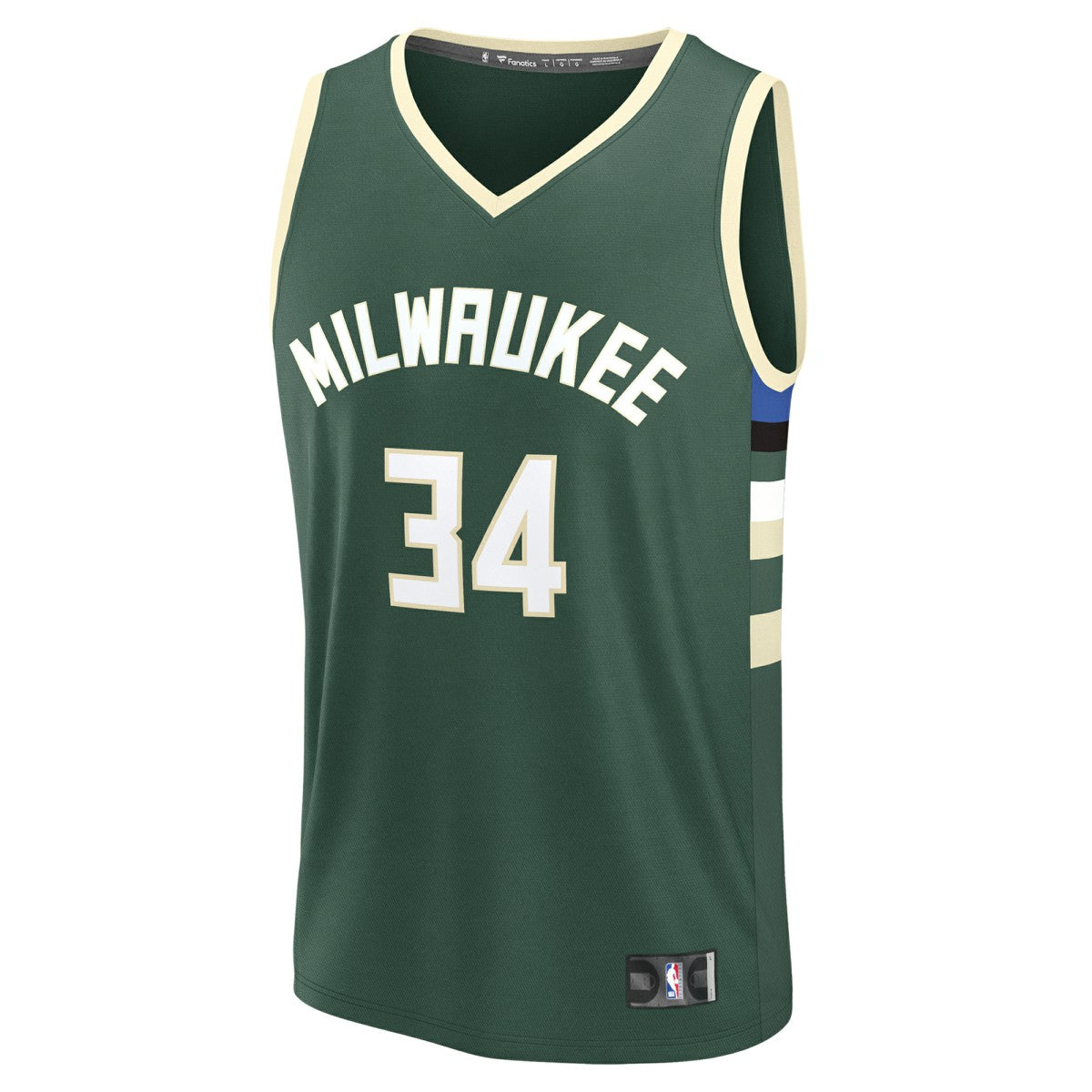 Giannis Antetokounmpo Milwaukee Bucks Youth Fast Break Replica Player Jersey - Icon Edition - Hunter Green | NBA Jerseys
