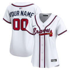 Atlanta Braves Nike Women's Home Limited Custom Jersey Lifestyle