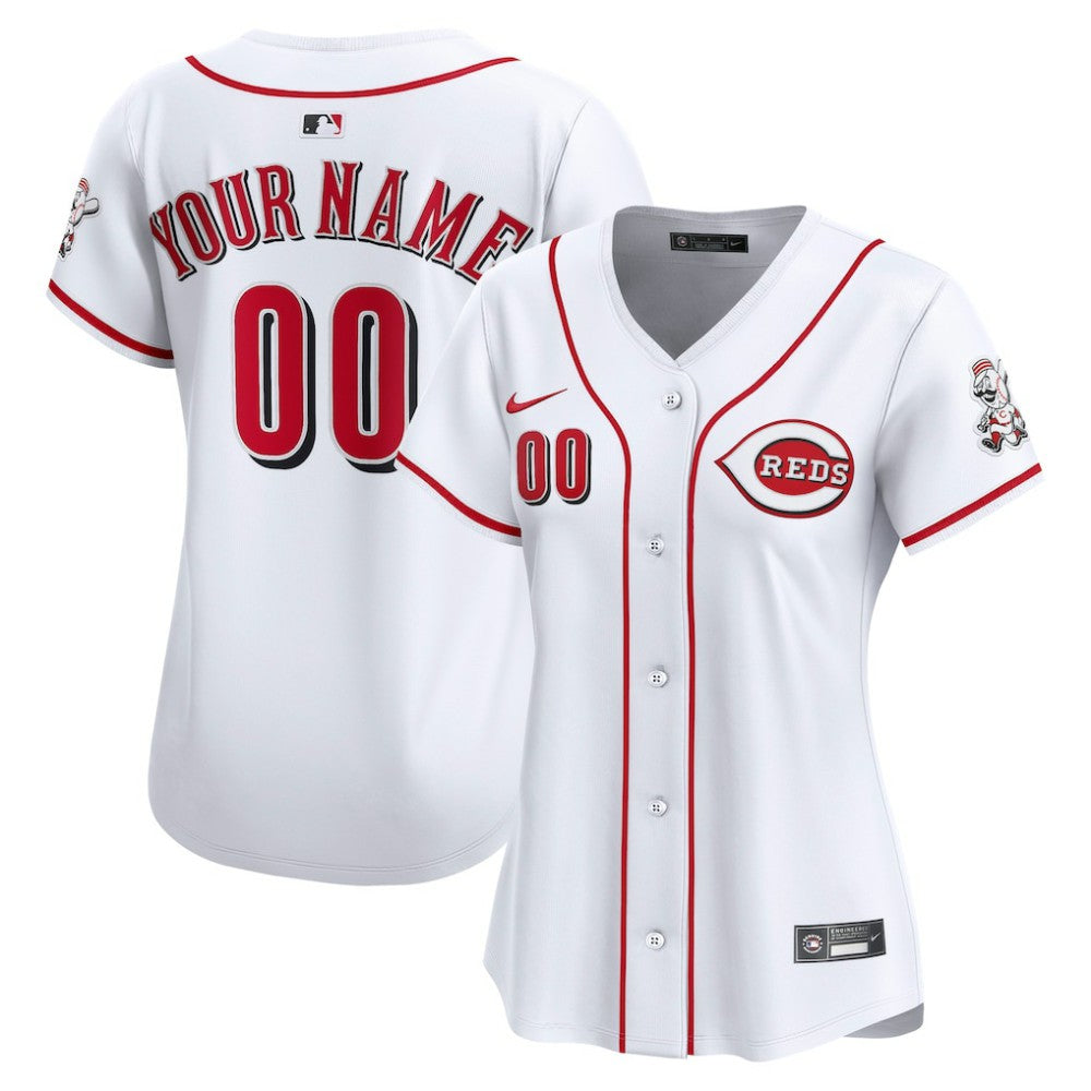 Cincinnati Reds Nike Women's Home Limited Custom Jersey Clearance