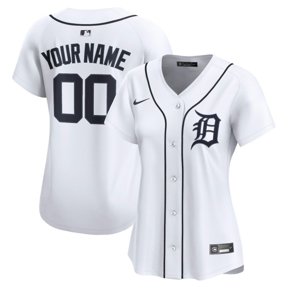 Detroit Tigers Nike Women's Home Limited Custom Jersey - White | MLB Jerseys