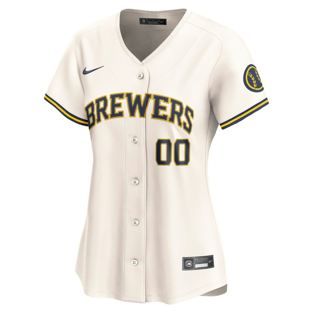 Milwaukee Brewers Nike Women's Home Limited Custom Jersey On Sale