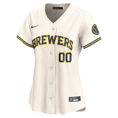 Milwaukee Brewers Nike Women's Home Limited Custom Jersey On Sale