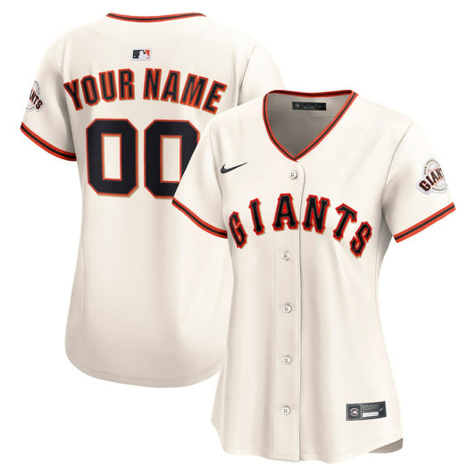 San Francisco Giants Nike Women's Home Limited Custom Jersey - Cream | MLB Jerseys