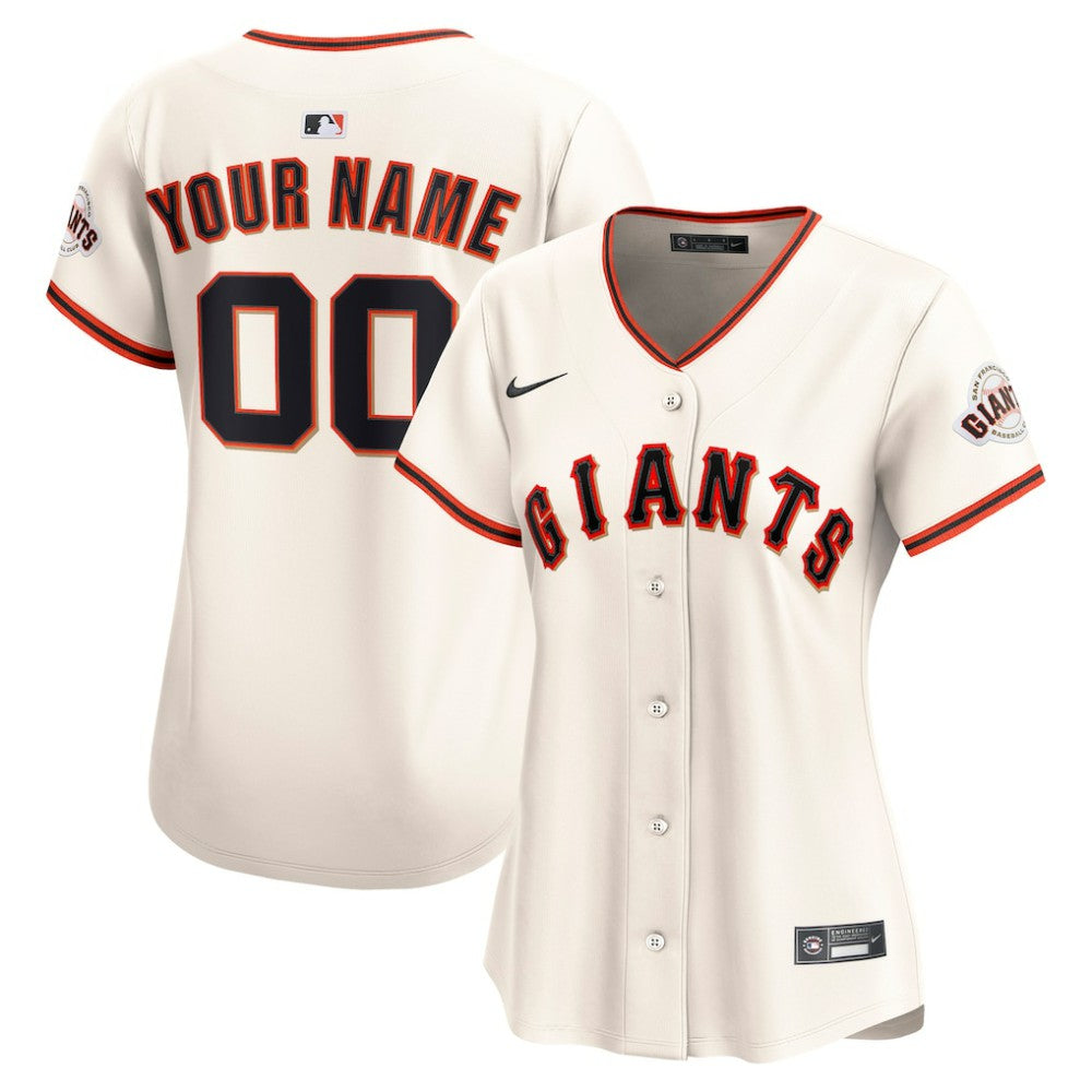 San Francisco Giants Nike Women's Home Limited Custom Jersey Lifestyle