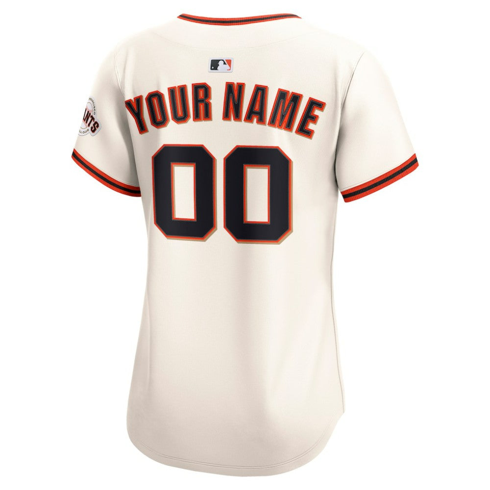 San Francisco Giants Nike Women's Home Limited Custom Jersey Lifestyle