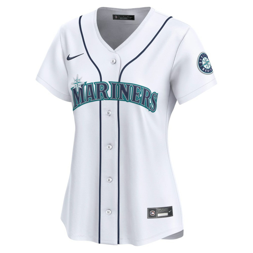 Seattle Mariners Nike Women's Home Limited Custom Jersey On Sale