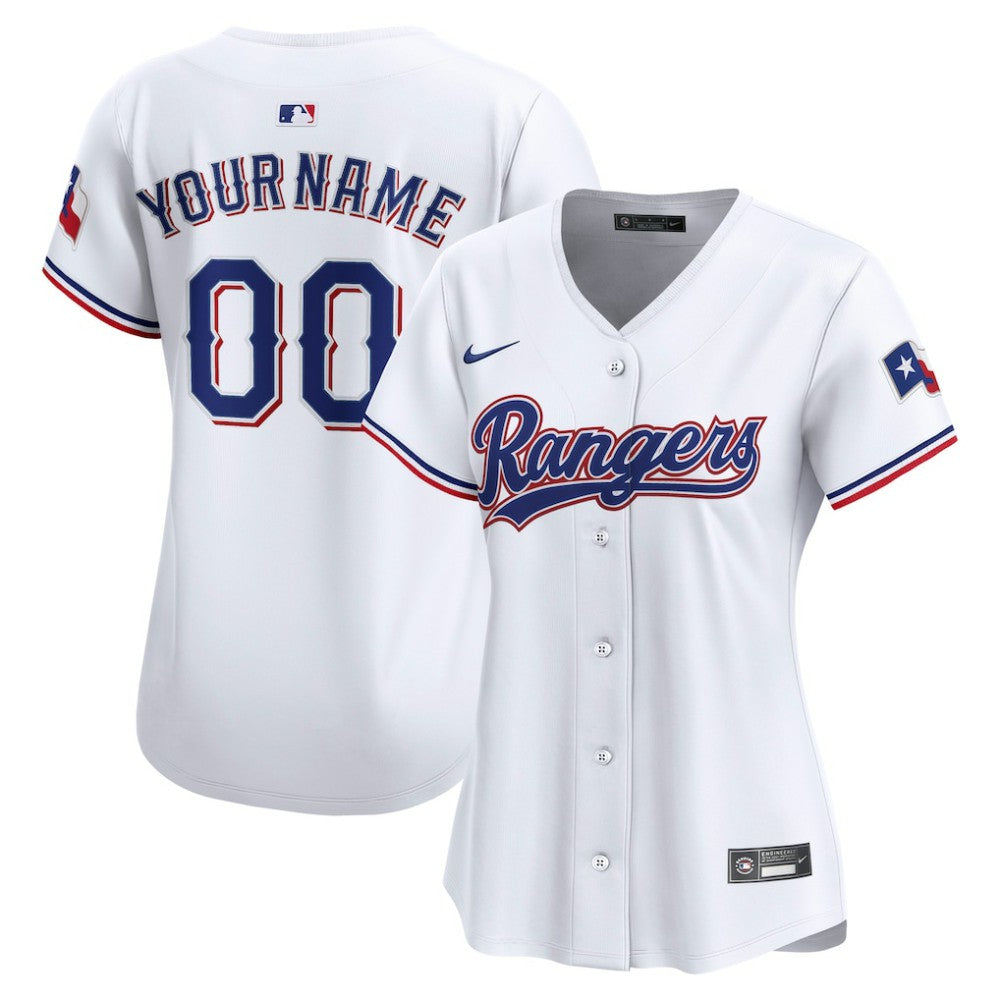 Texas Rangers Nike Women's Home Limited Custom Jersey discount