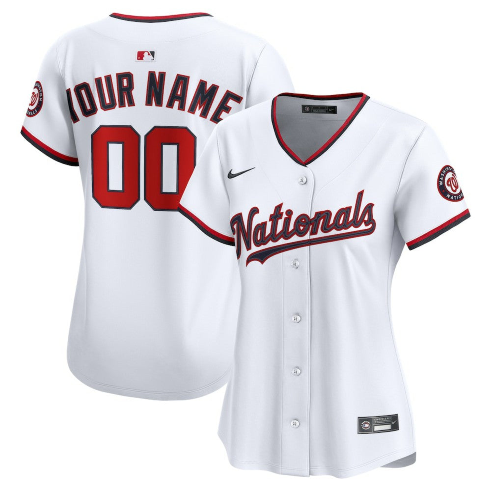 Washington Nationals Nike Women's Home Limited Custom Jersey for sale